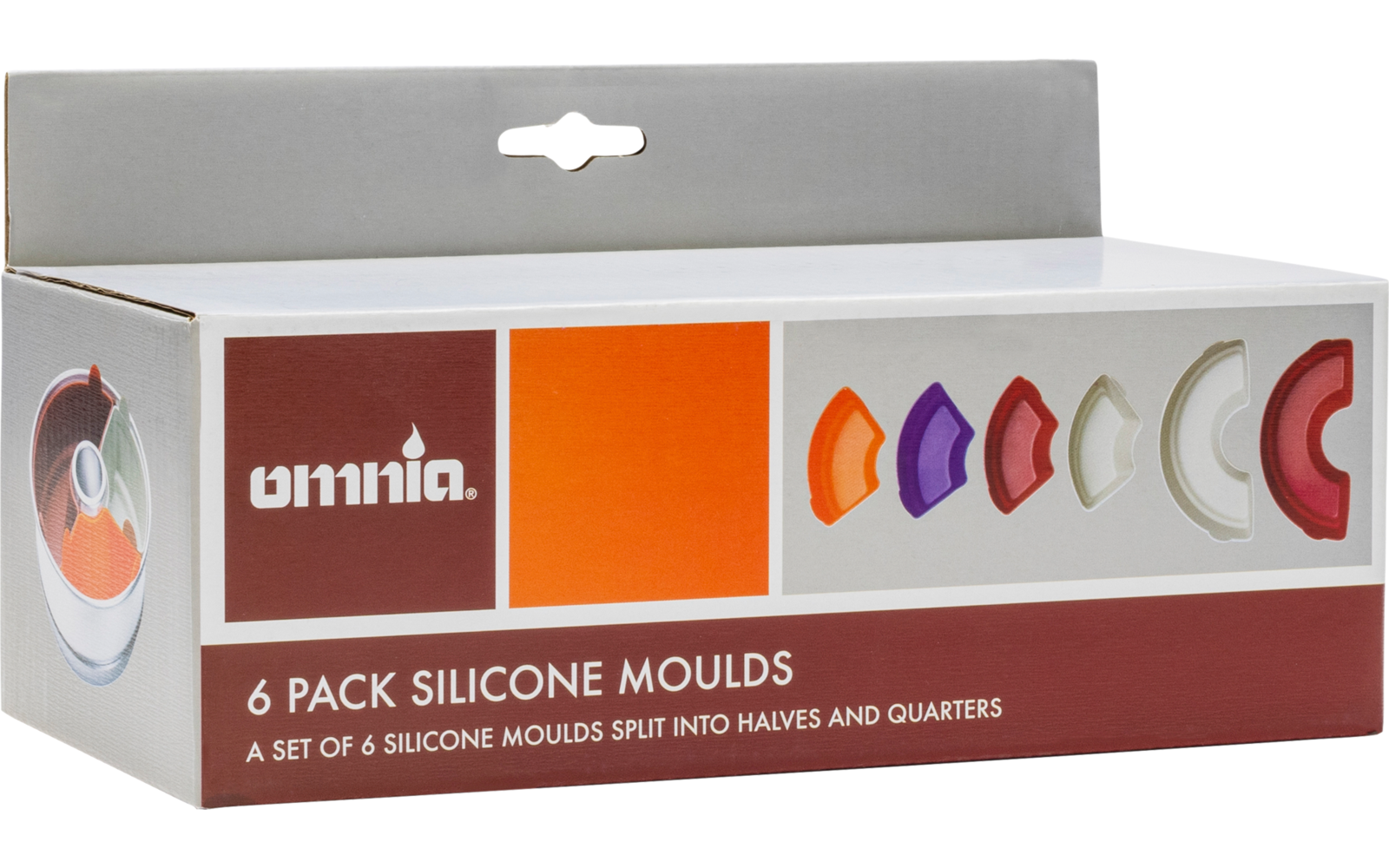 Omnia Silikonformen Classic 6-teilig passend für Omnia Classicform 2 Liter