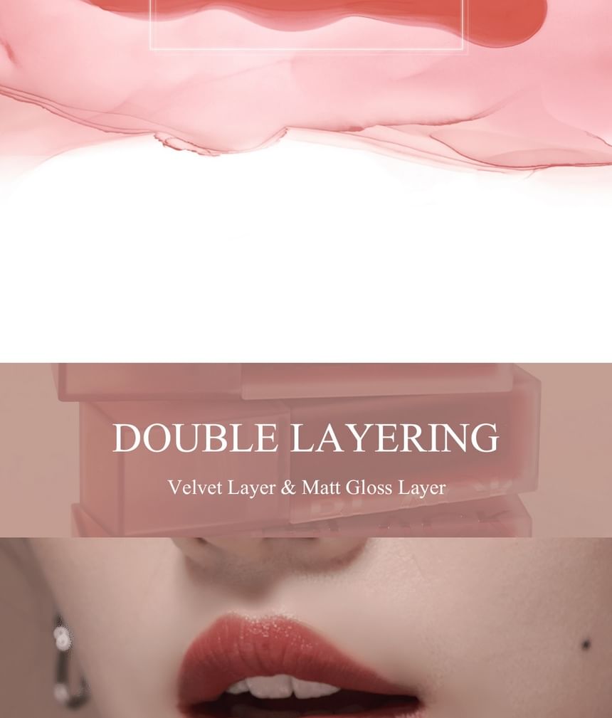 BLACK ROUGE - Dubbele laag over fluwelen tint - 6 kleuren