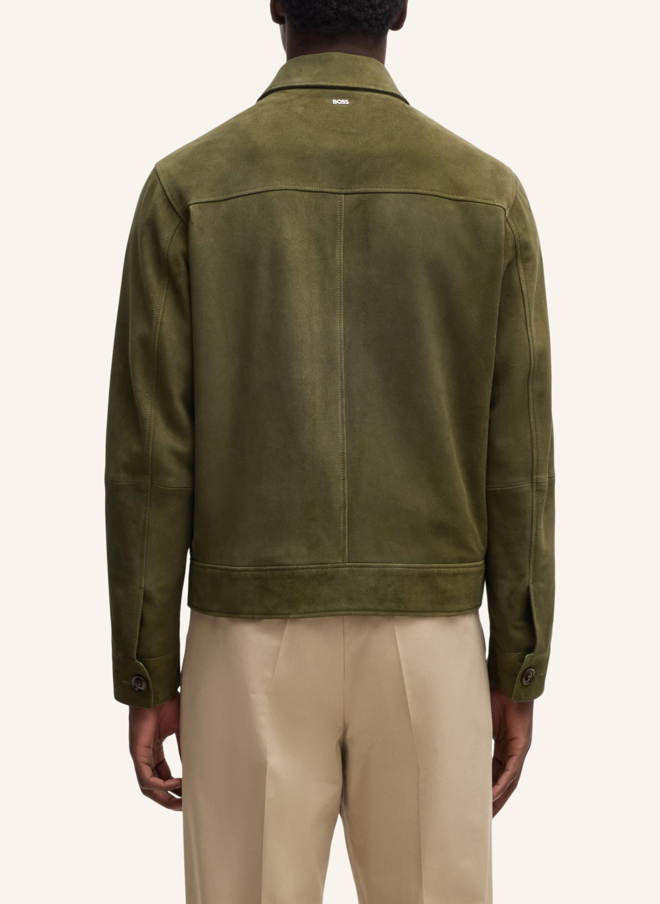 BOSS Lederjacke H-MALBANO5 Regular Fit