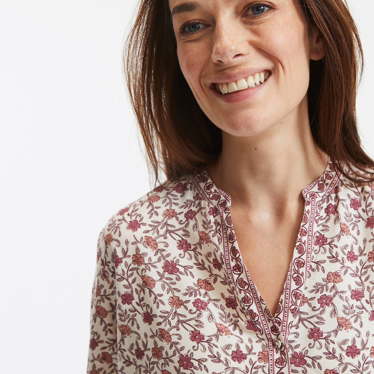 COLEÇÕES LA REDOUTE<br>Camisola de manga comprida estampada