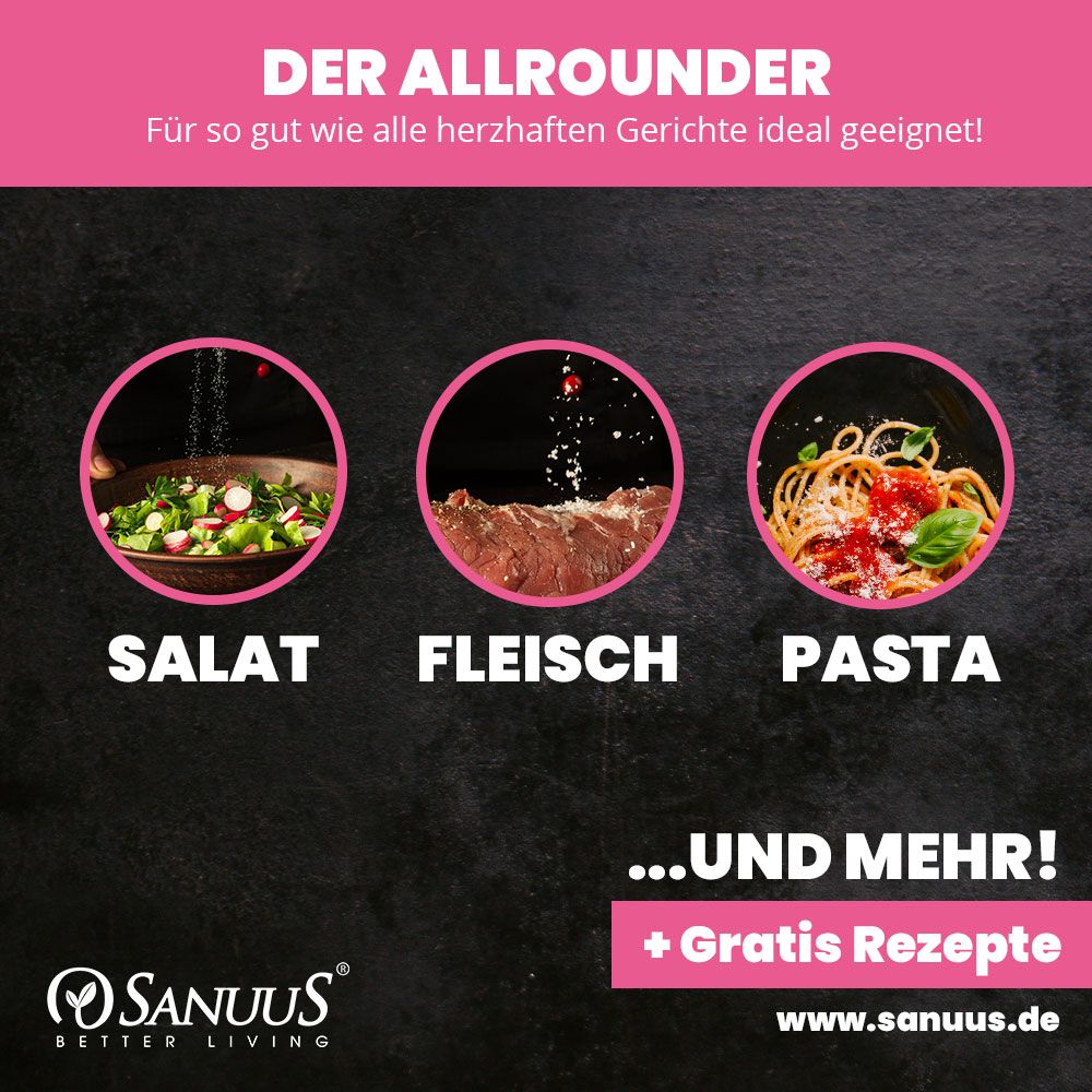 SANUUS® Gourmet Bio Hibiskus Gewürzsalz zum Kochen & Verfeinern