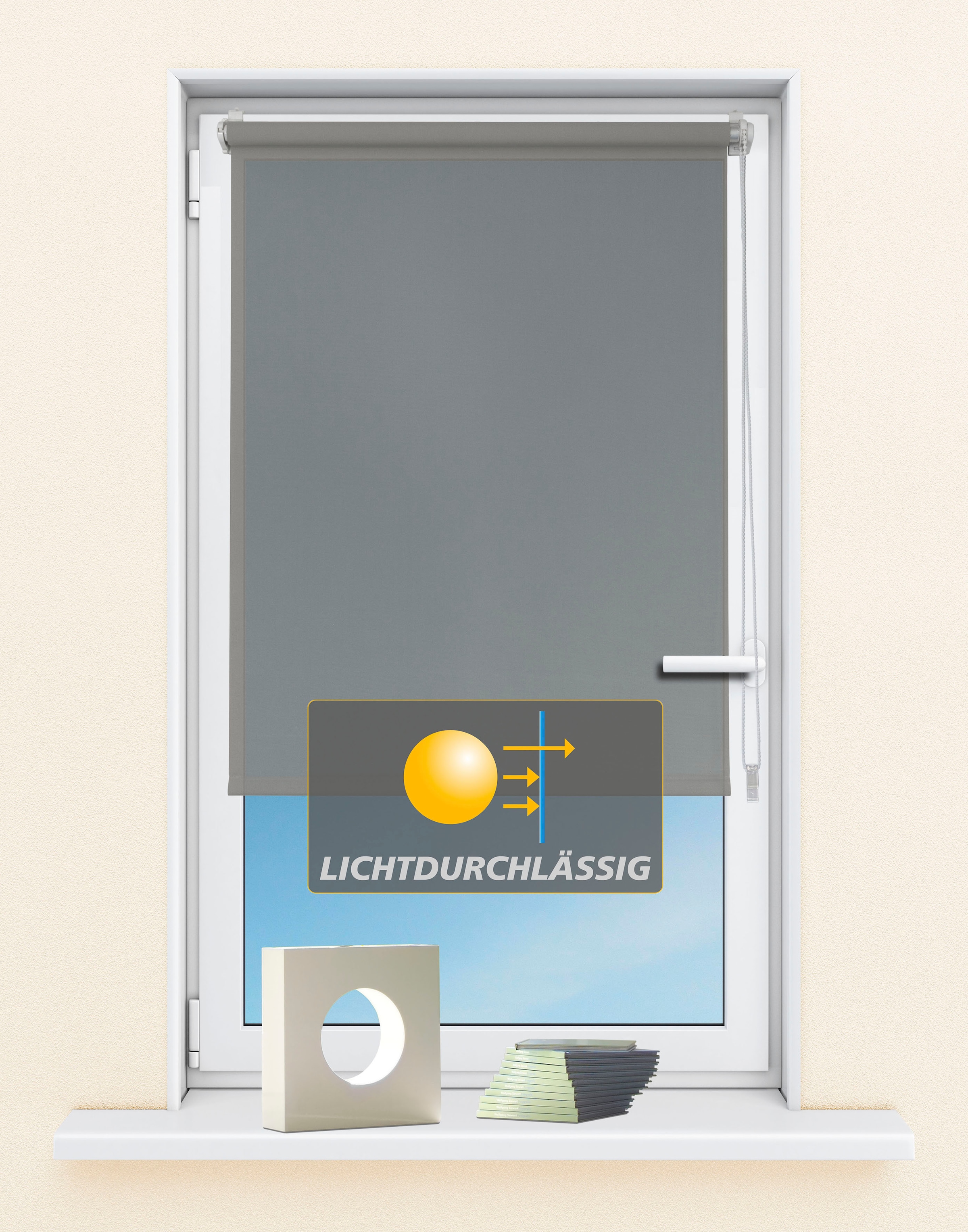 Kutti Seitenzugrollo »Seitenzugrollo 'Ida', Lichtschutz, Klemmfix, ohne Bohren, Fixmass« Lichtschutz ohne Bohren Sichtschutz, Sonnenschutz
