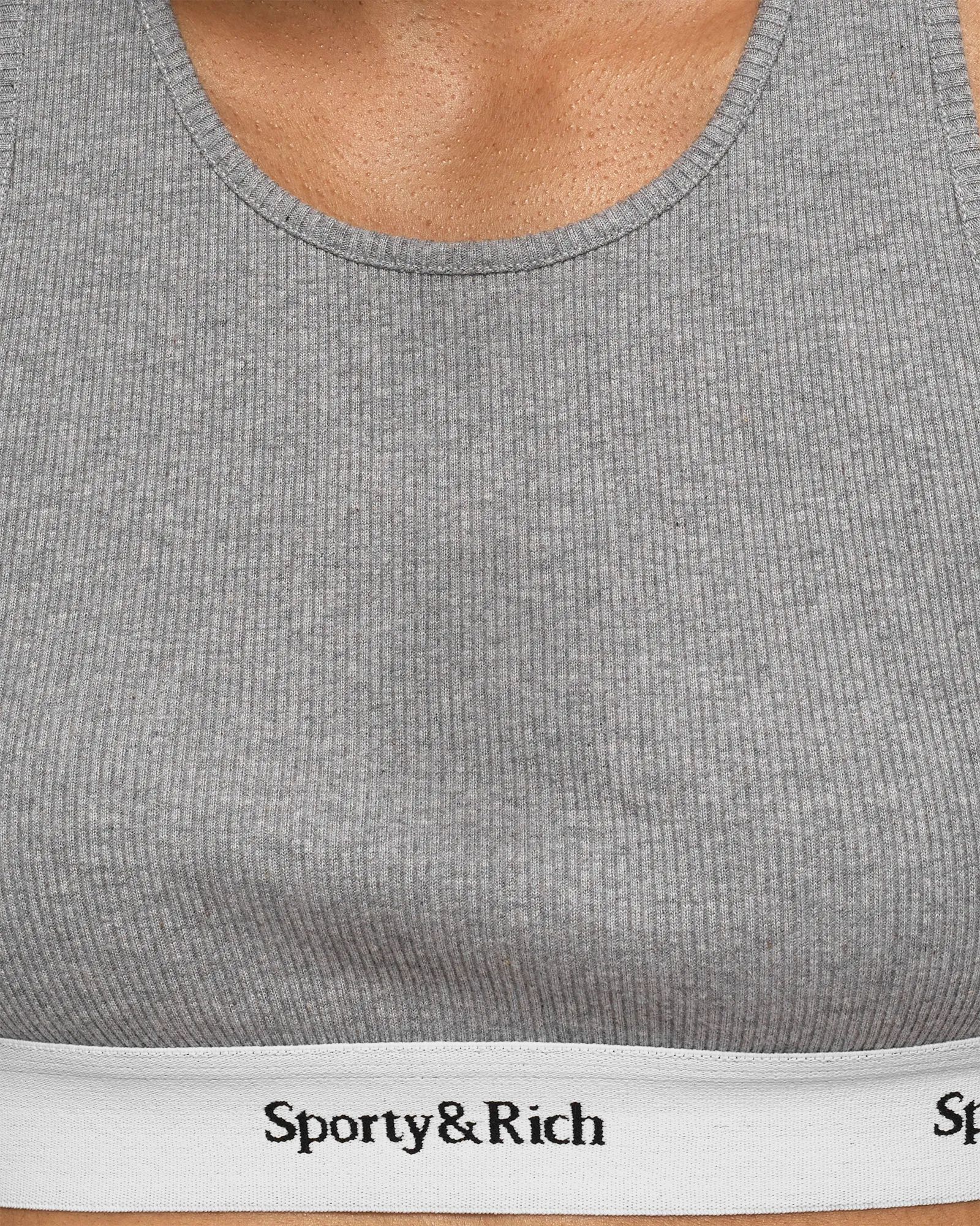 Sporty & Rich Serif Logo Cropped Tank
