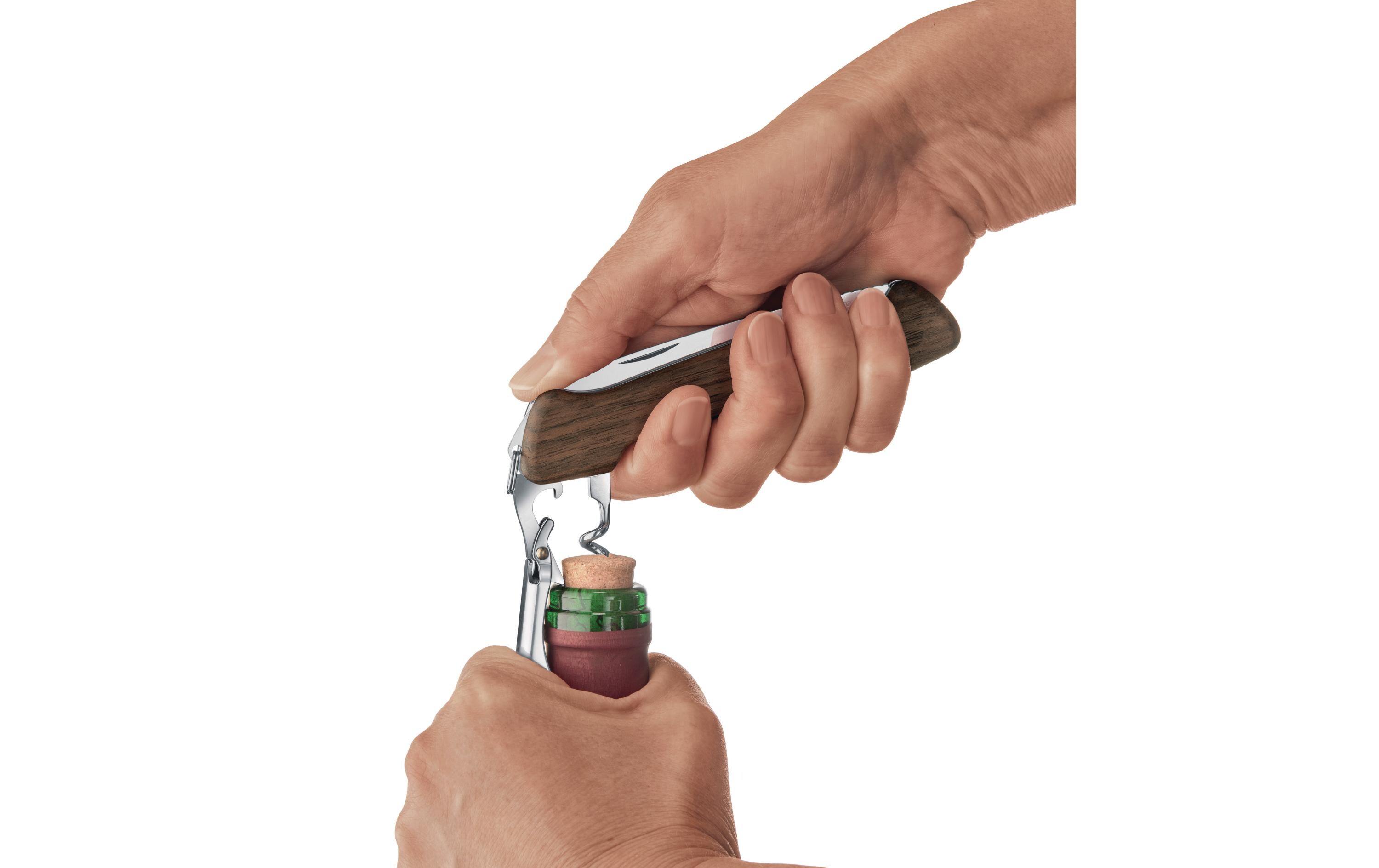 Taschenmesser Wine Master Nussbaumholz<br>Schweizer Sackmesser