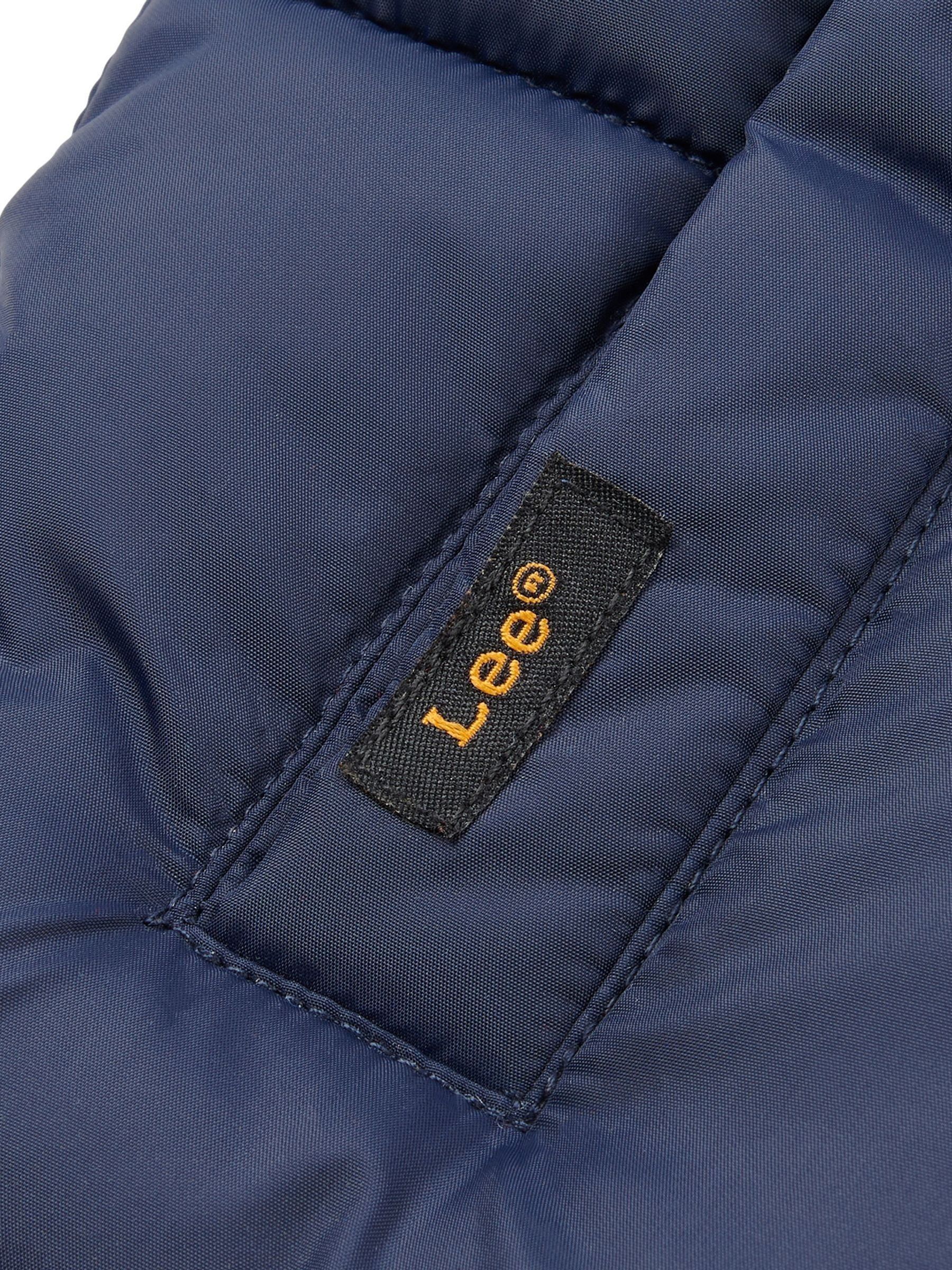 Donkerblauw - Lee bodywarmer met grafisch logo