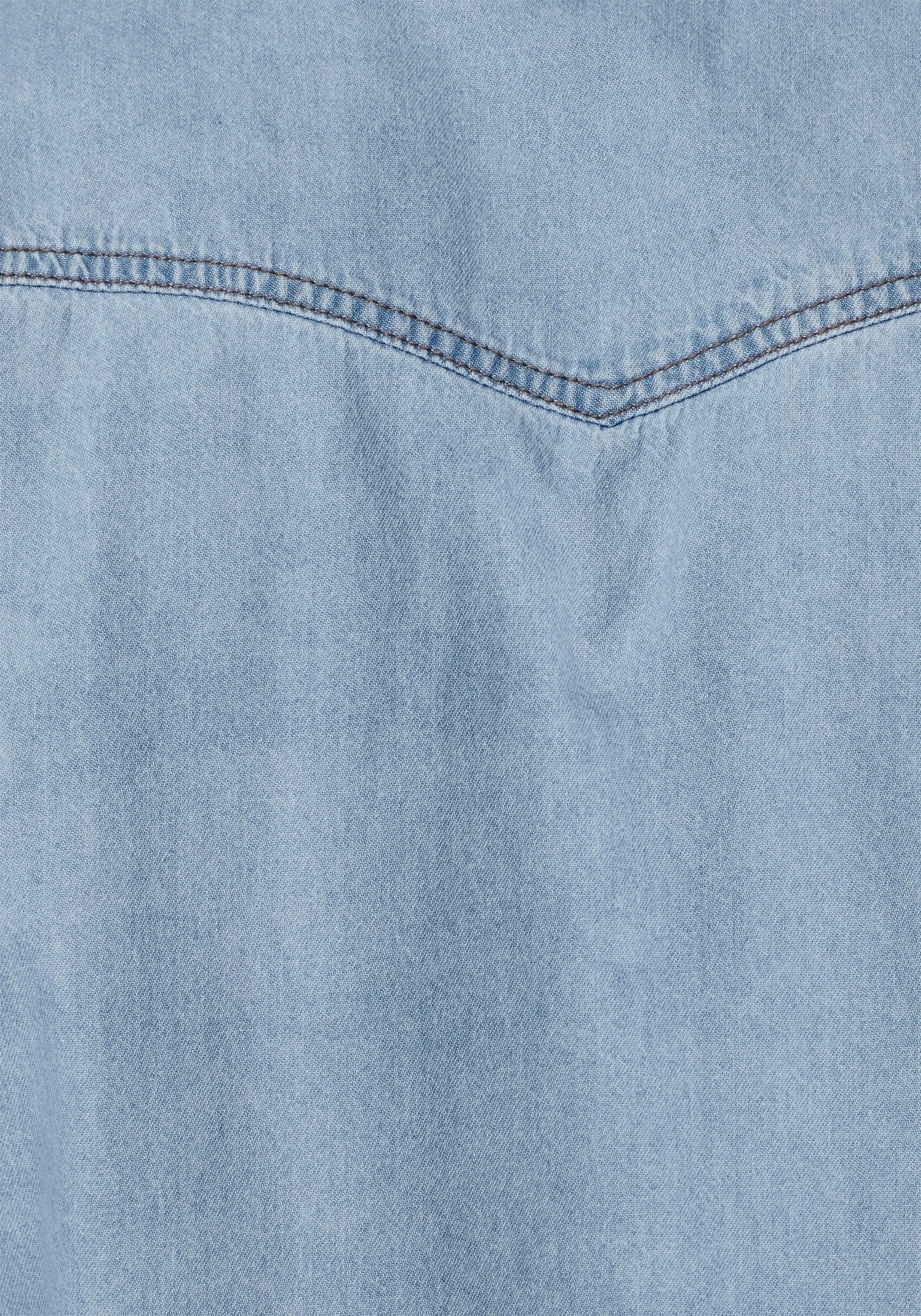 Arizona Jeanshemd , Kurzarm im Western Stil