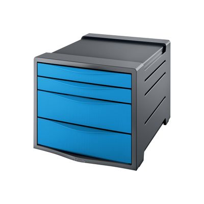 Esselte Vivida - Module de classement 4 tiroirs - bleu