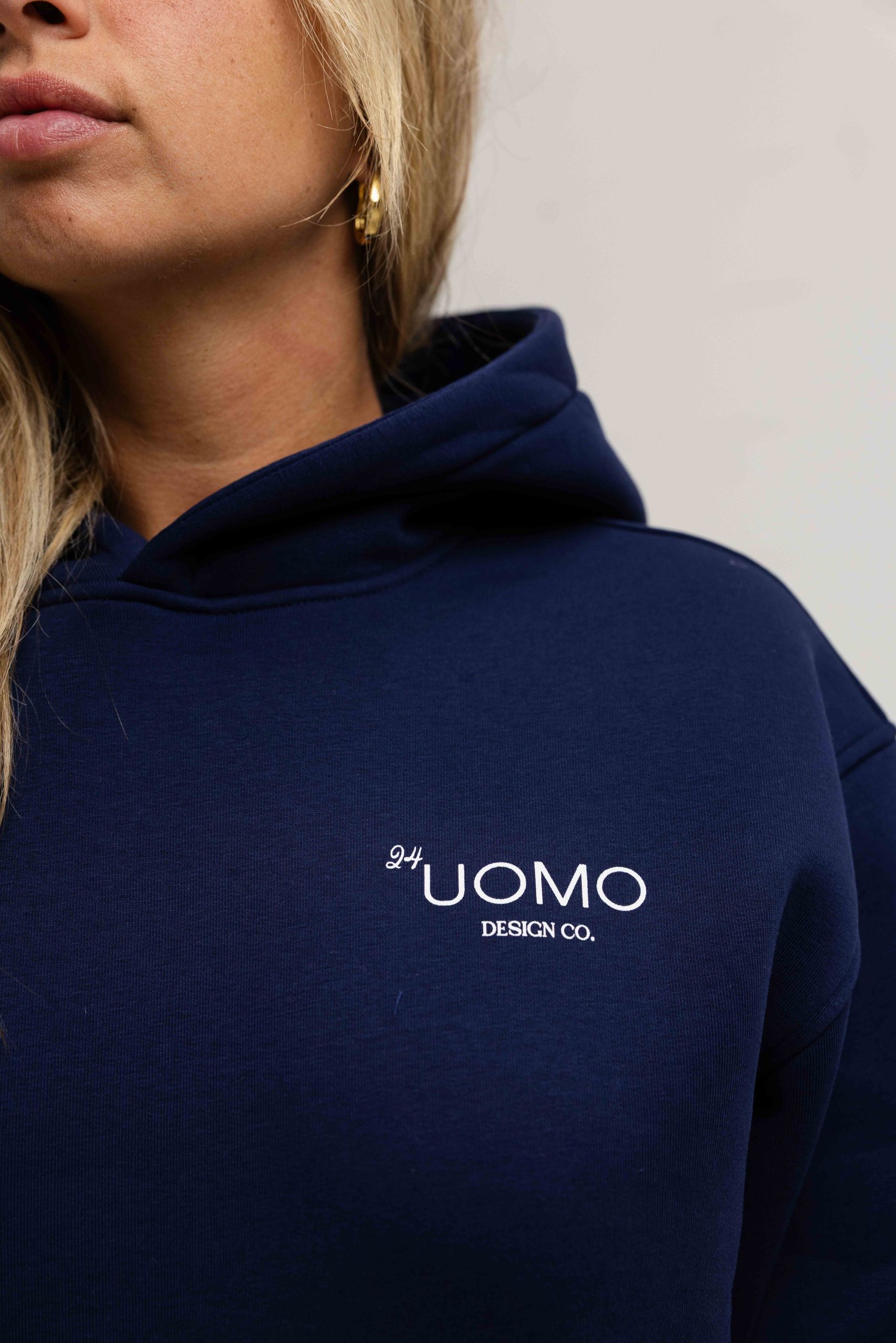 24 Uomo Club 2.0 Hoodie Dames Navy