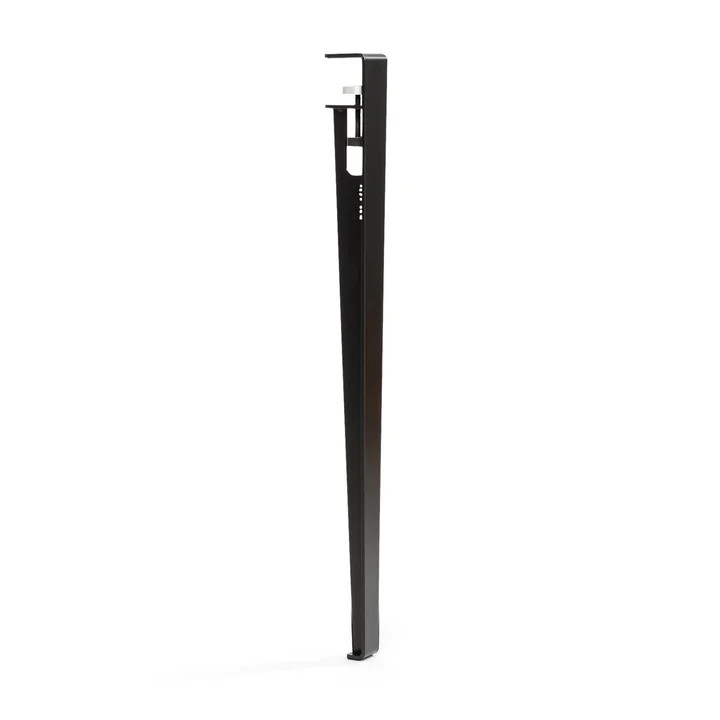 TipToe - Tisch- und Schreibtischbein H 75 cm, graphitschwarz