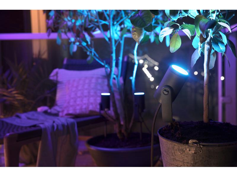 Philips Hue White & Color Ambiance Outdoor Lily 1er Spot, N Outdoor Gartenspot Erweiterung
