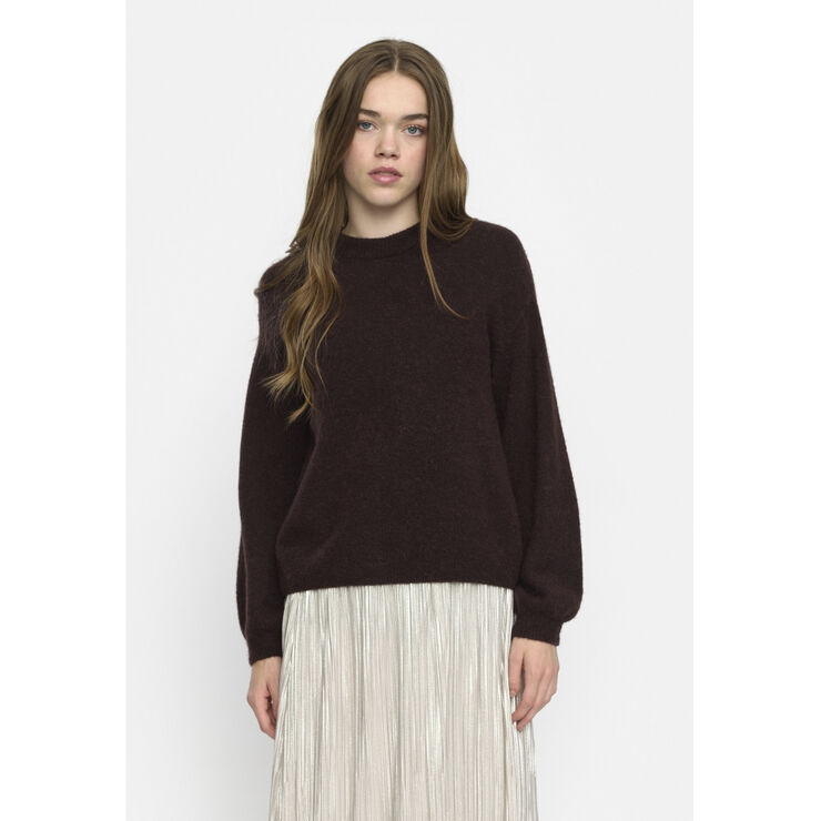 Soft Rebels SRAllison knit Chocolate plum melange
