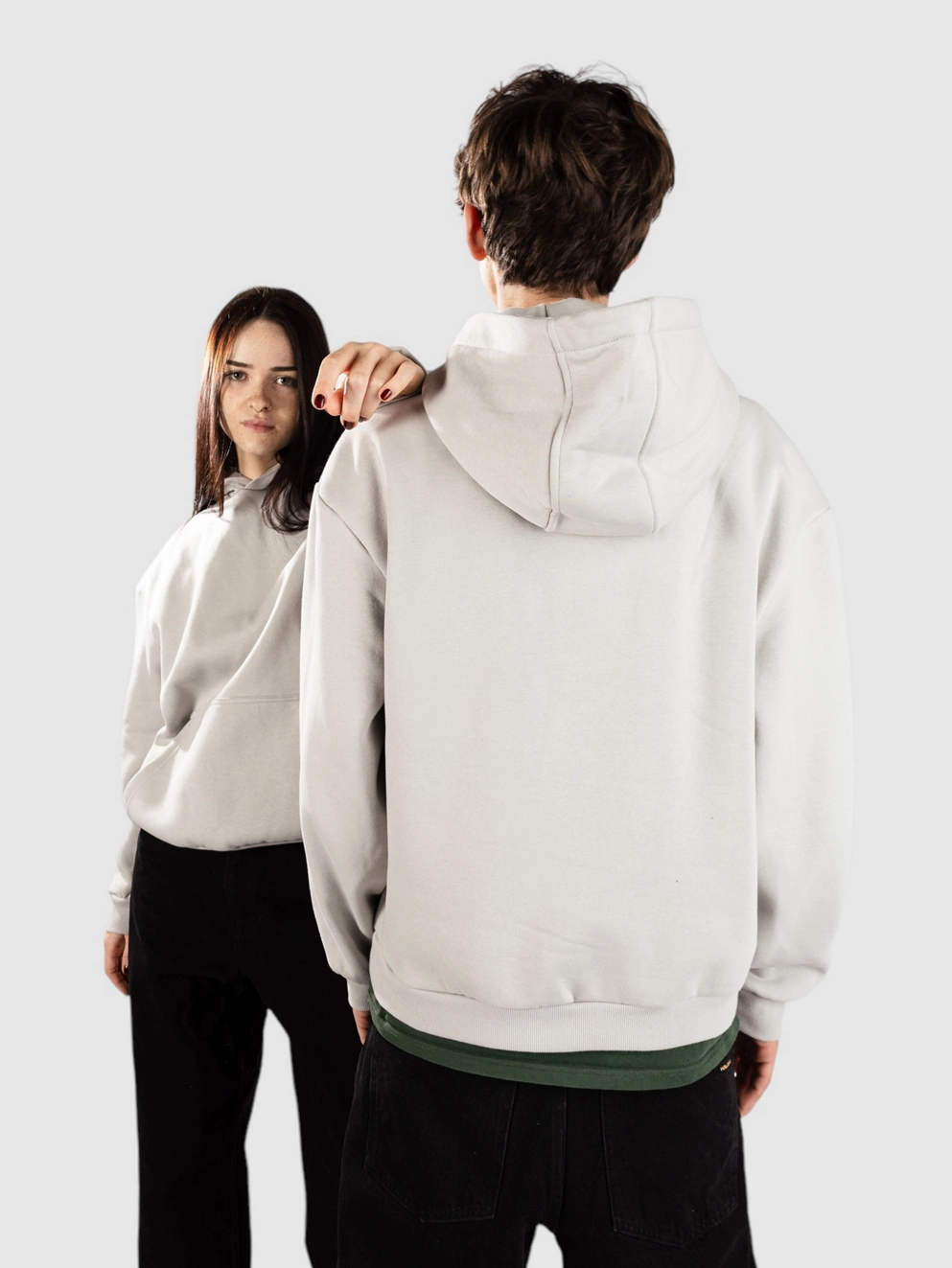 Urban Classics Fluffy Hoodie light asphalt