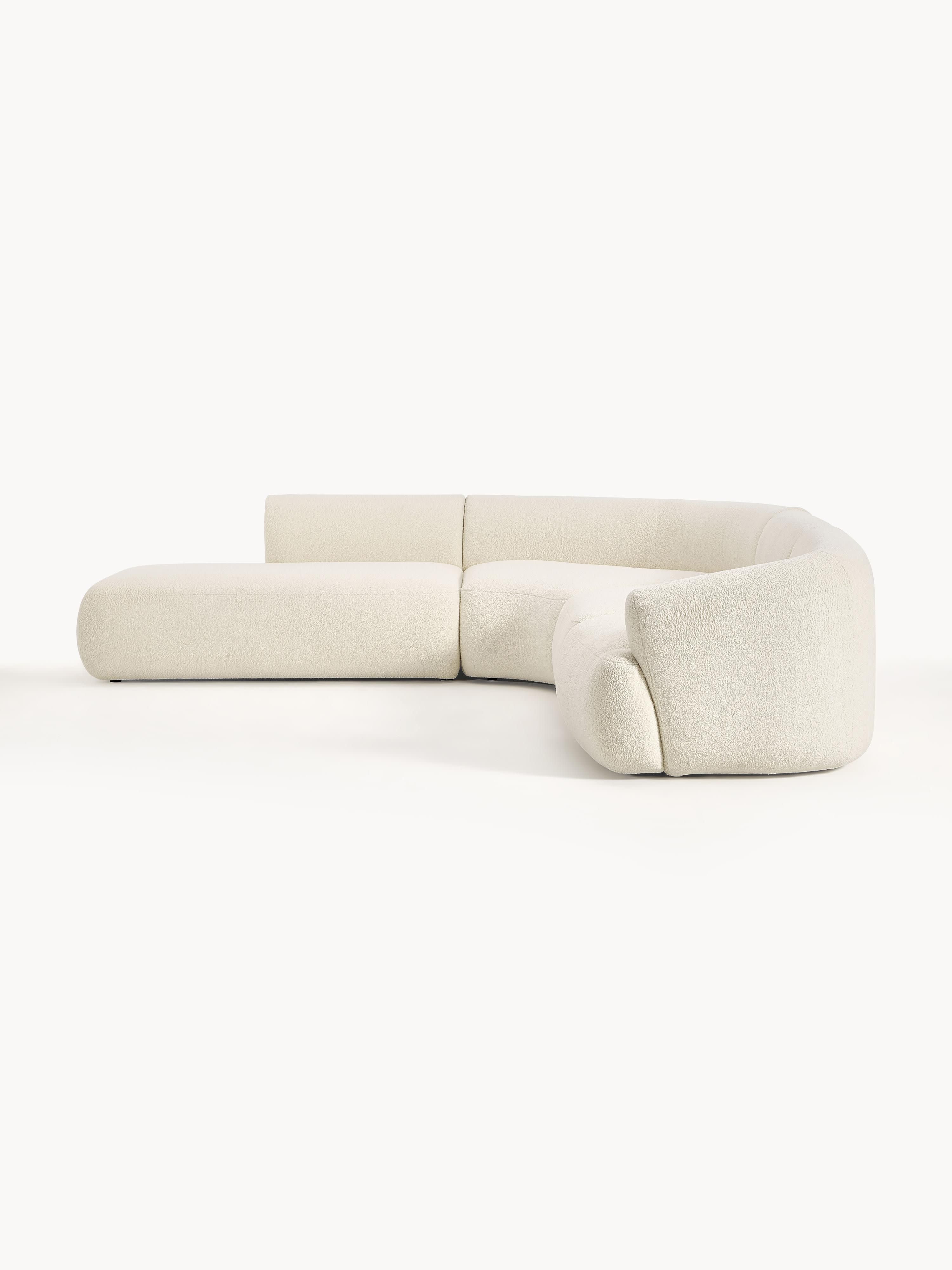 Modulaire teddy hoekbank Sofia (4-zits)