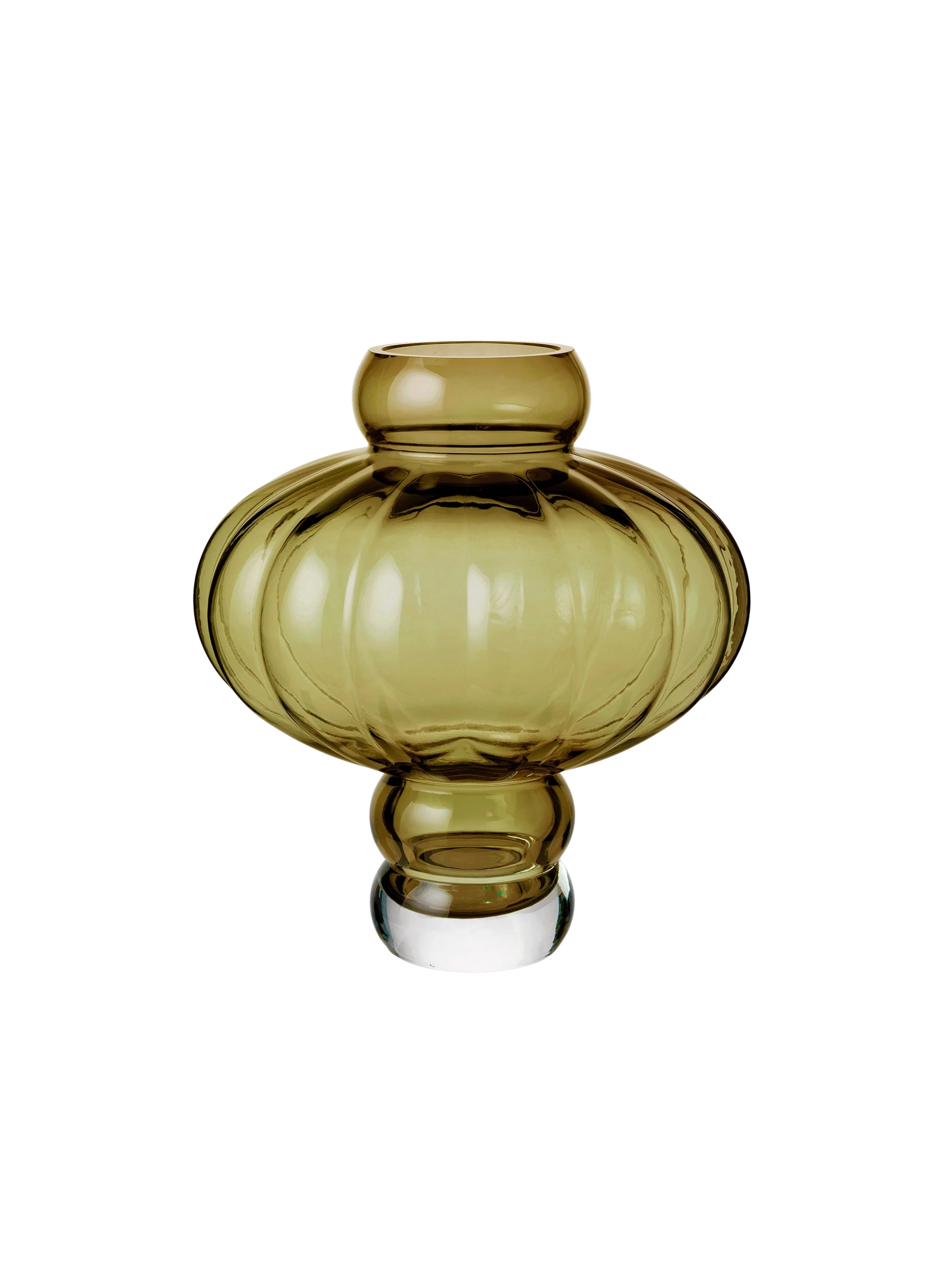 Louise Roe  Balloon vase #08, Olive - H30 cm.
