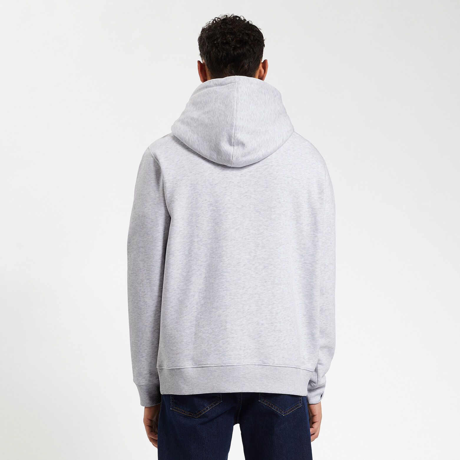 Sweat à capuche essentiel Gris clair