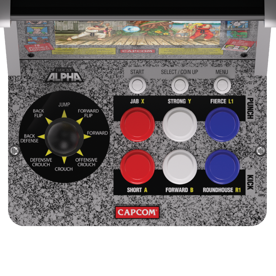 Evercade Alpha Street Fighter Bartop Arcade