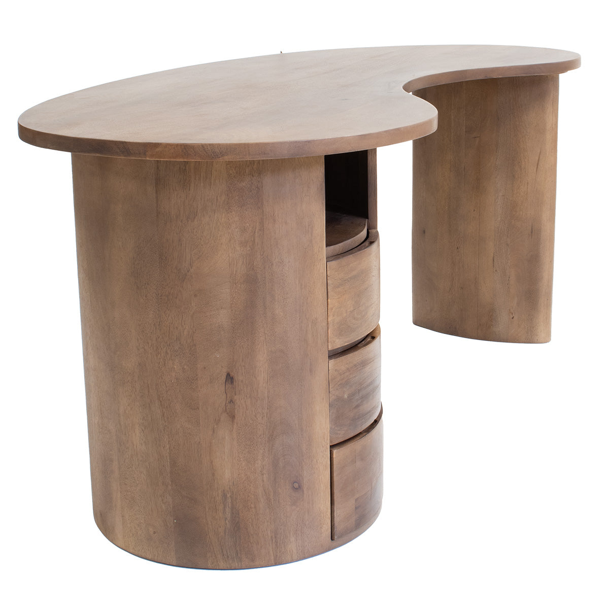 Giga Meubel - Bureau Donkerbruin - 160cm - Kaptafel - Livigno