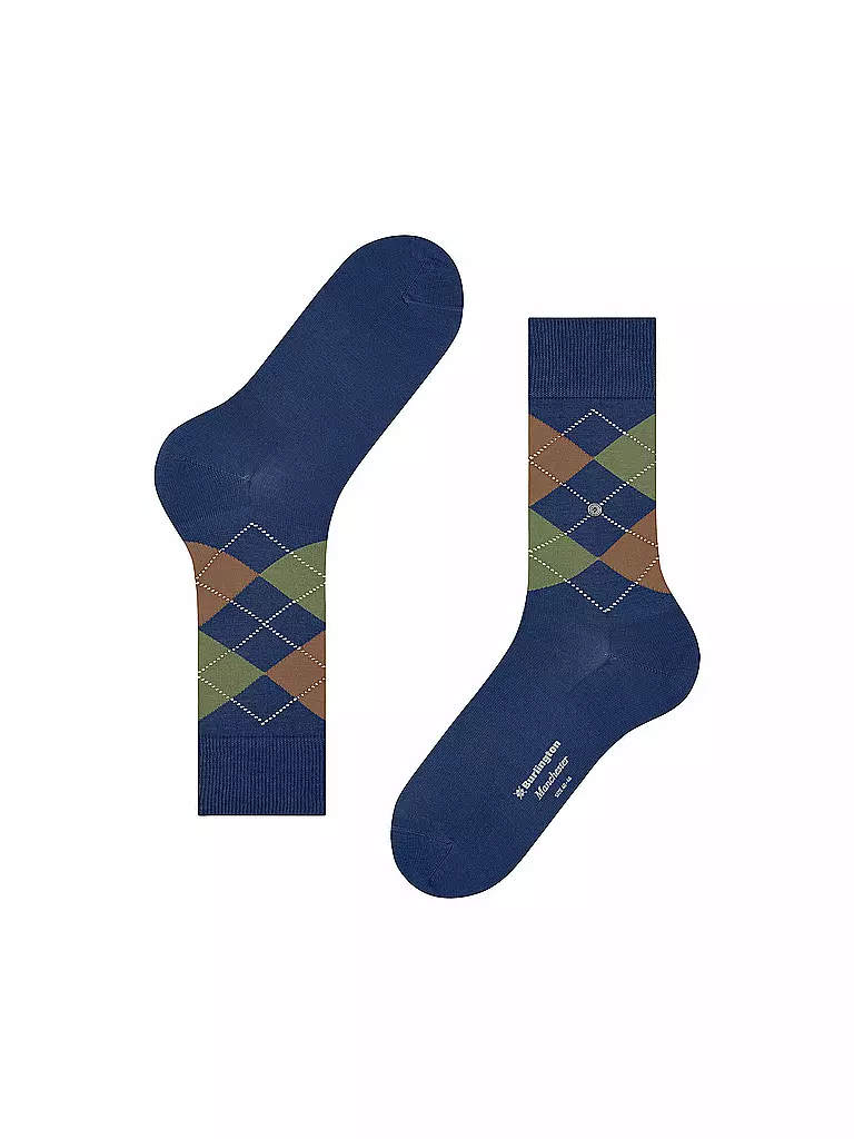 BURLINGTON Herren Socken MANCHESTER 40-46 nblue / pacific blau