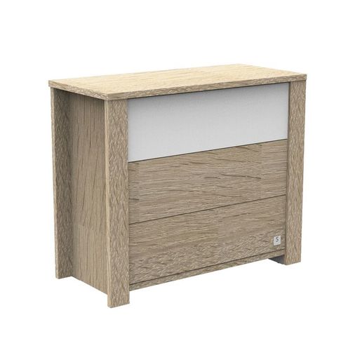 Commode 3 tiroirs ANTONIN Bois Blanc - SAUTHON