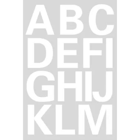 HERMA Buchstaben A-Z, wetterfeste Folie, weiß, 25mm, 2 Bögen
