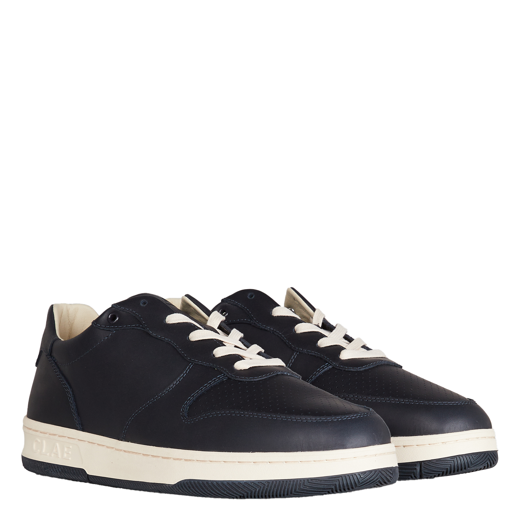 MALONE - Baskets basses en cuir | Bleu