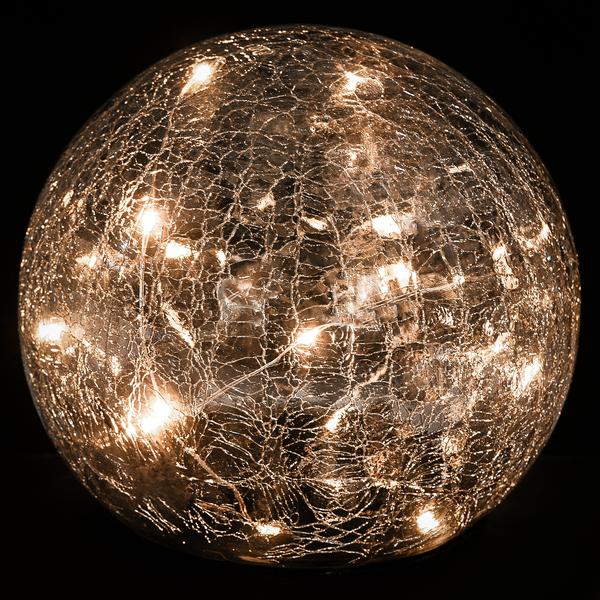 Dehner Solar-Bodenleuchte Crackle