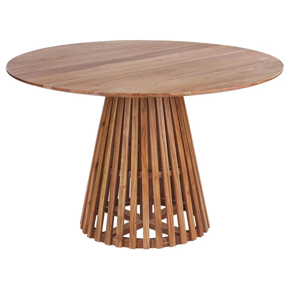 MESILLA - Ronde eettafel - Donkerhout - 120 cm - Acaciahout