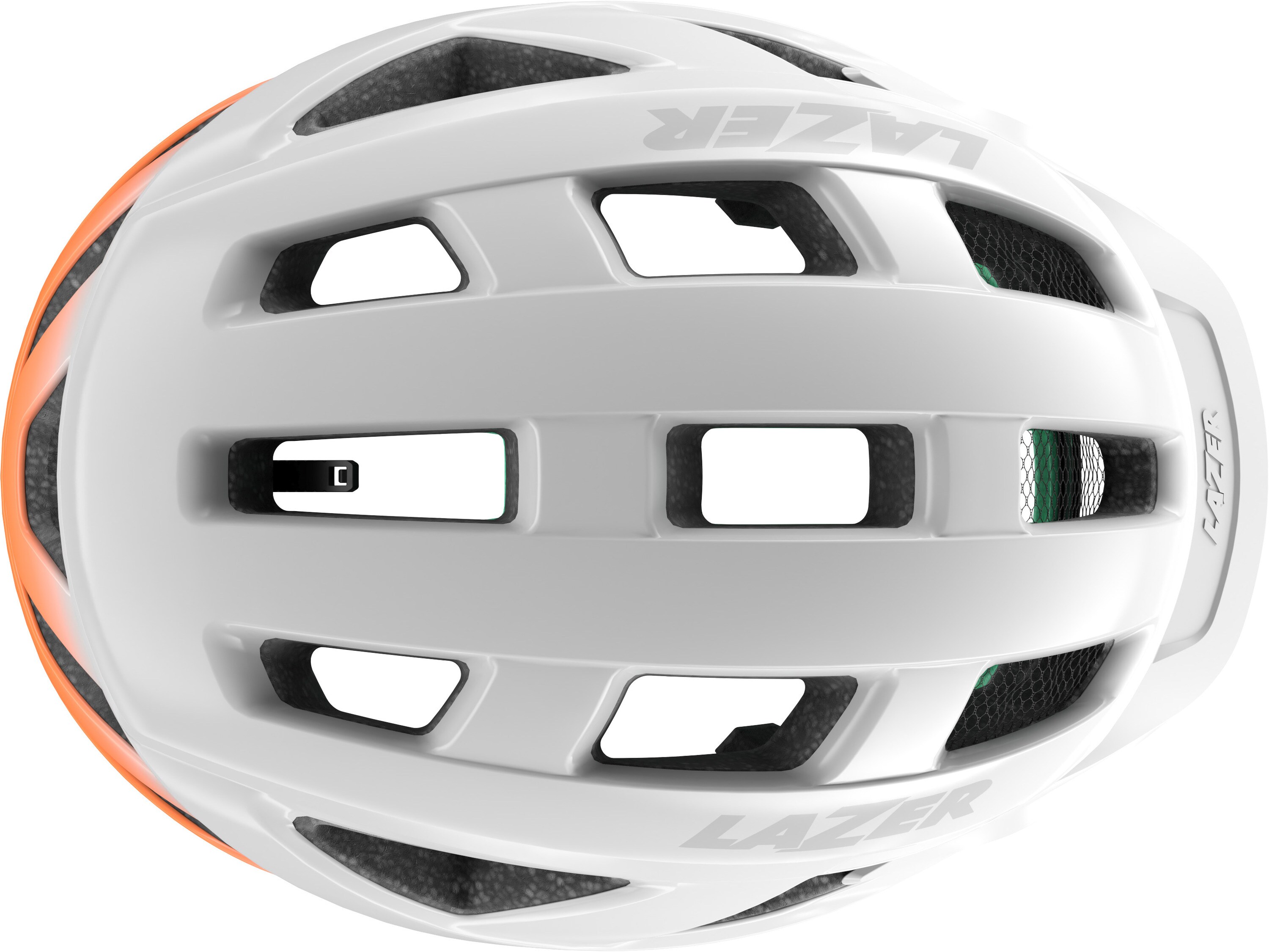 LAZER FahrradhelmCerro KinetiCore, White Flash Orange
