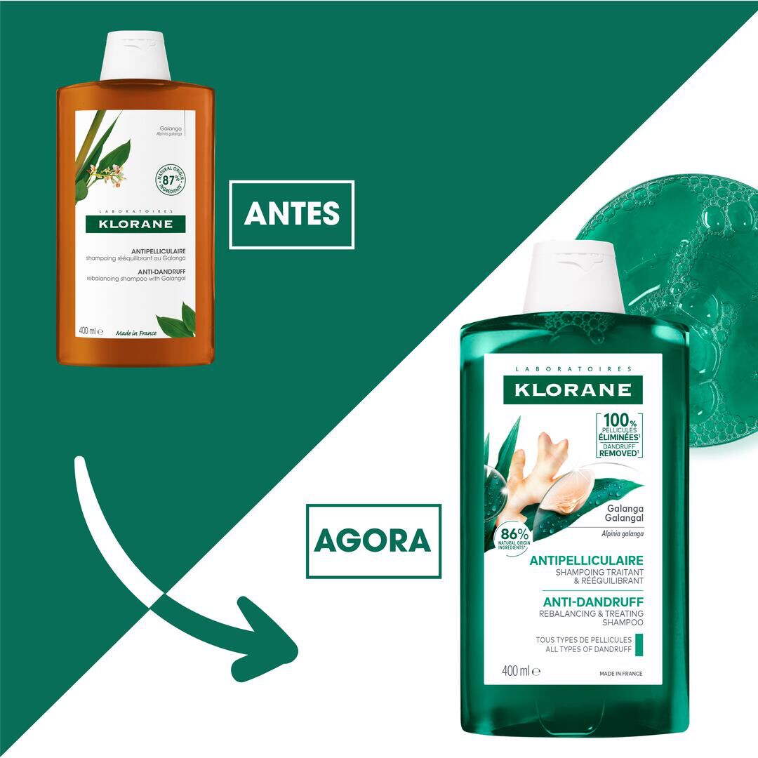 KLORANE  Galanga Champô Anticaspa Reequilibrante - 400ml