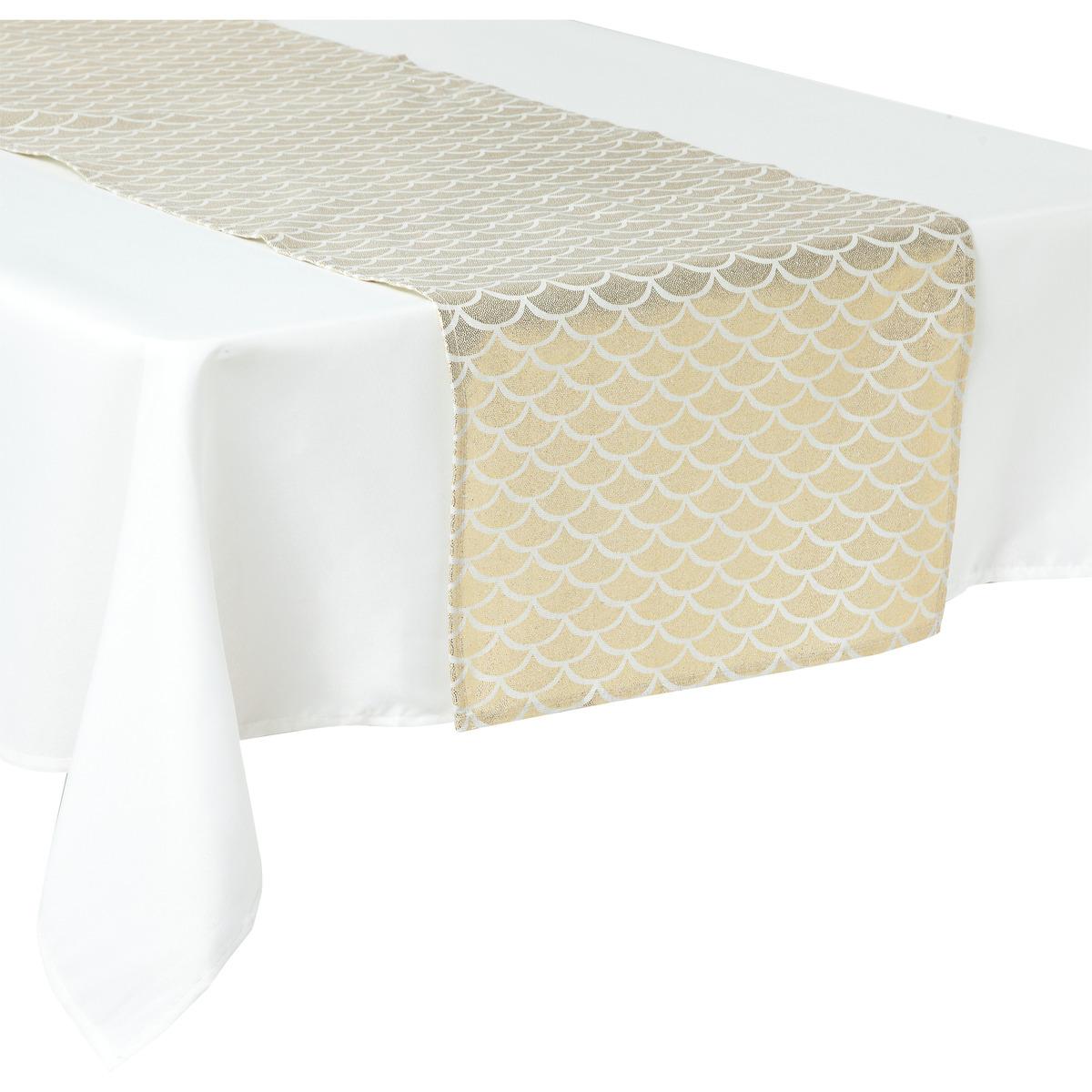 CHEMIN DE TABLE ART DECO DORE 40X200CM