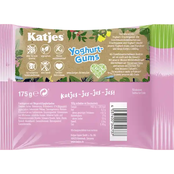 Fruchtgummi Yoghurt-Gums