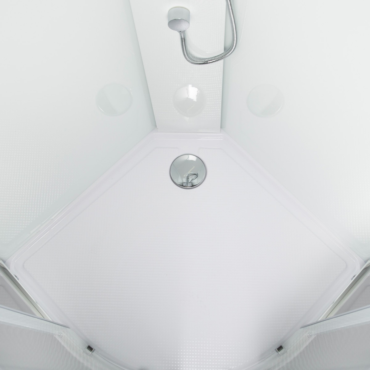 Kerra Wega complete douchecabine met massagejets wit