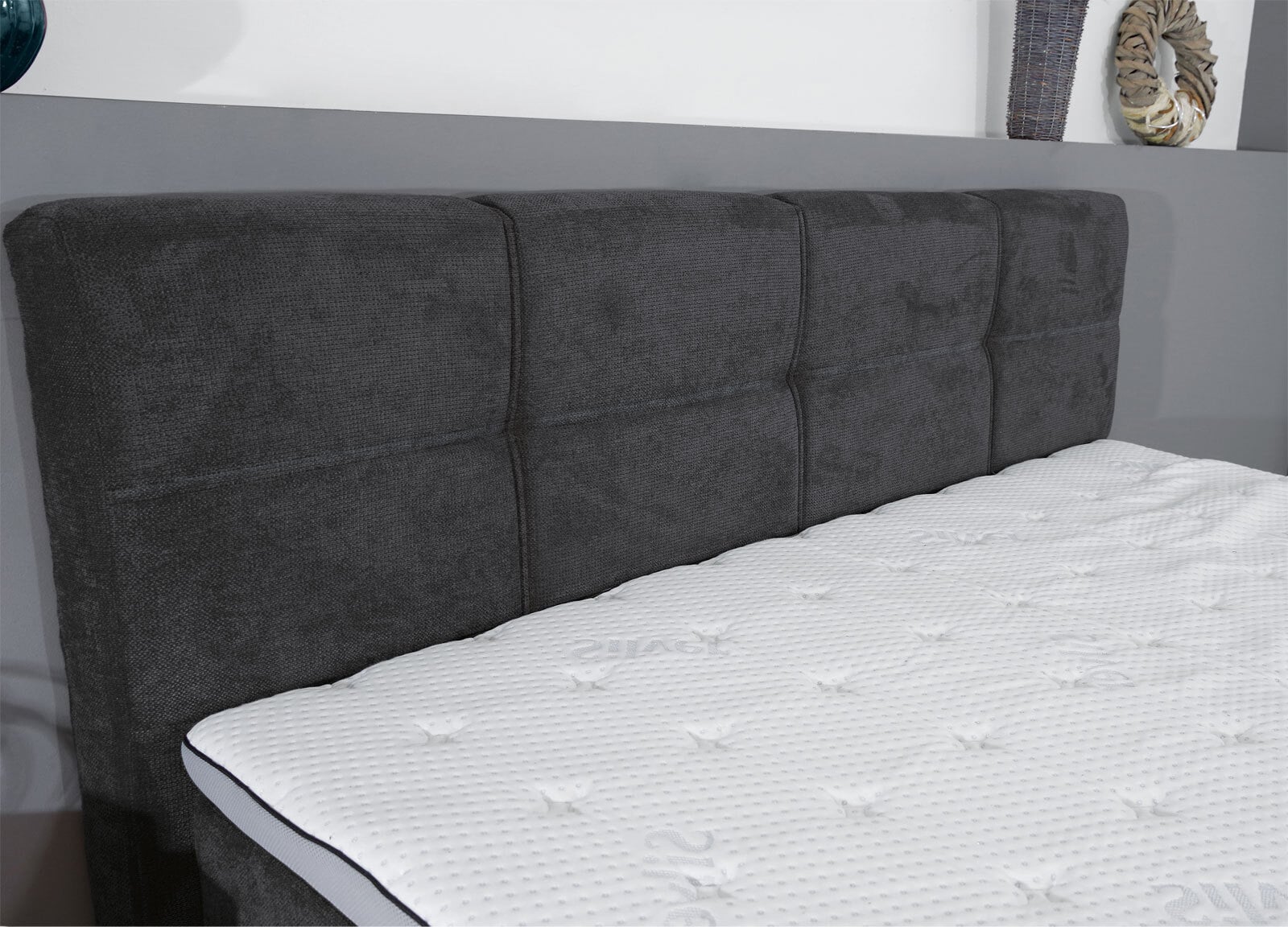 Boxspringbett PORTAGE 160 x 200 cm anthrazit