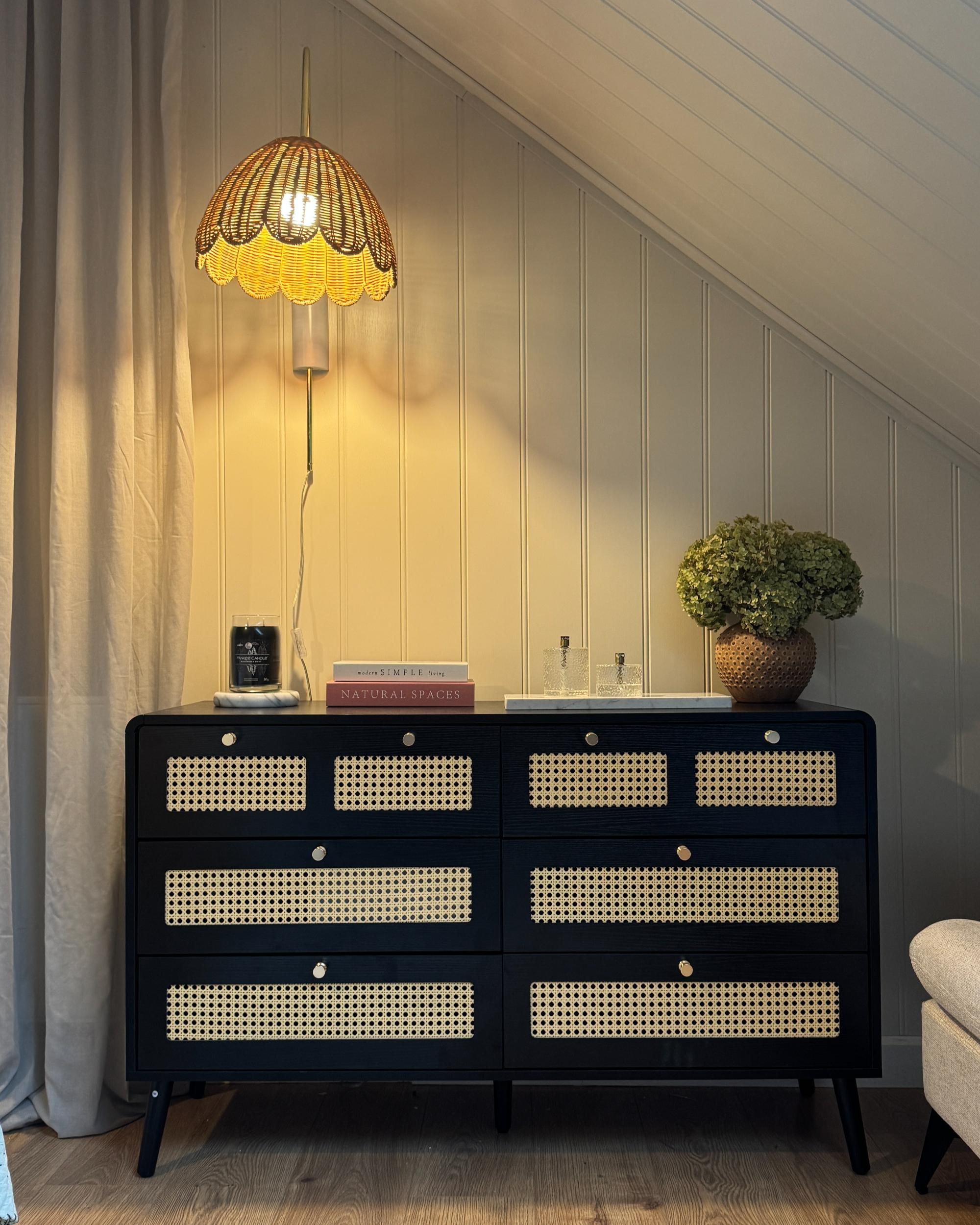 Wandlamp VALUKKAI Rotan Natuurlijk