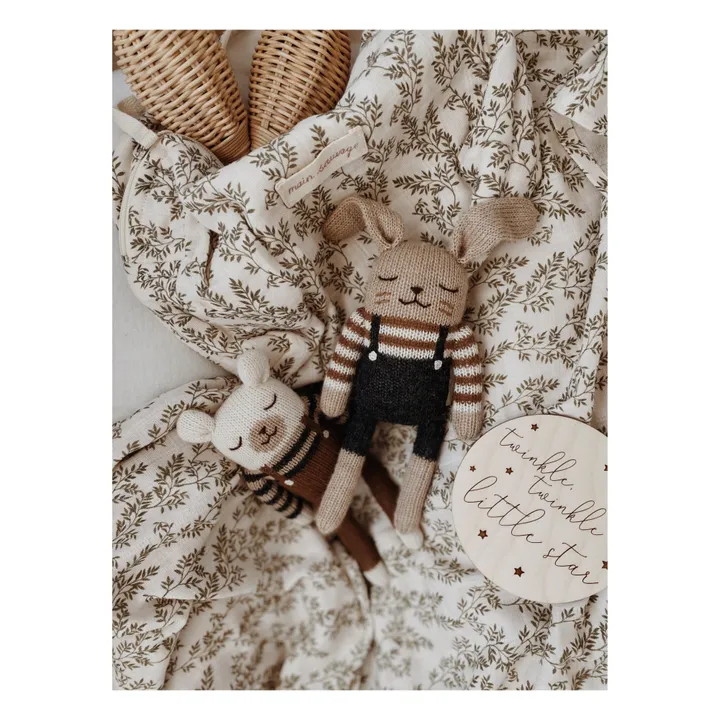 Main Sauvage Doudou Lapin salopette | Noir