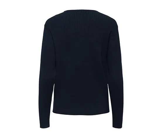 Feinstrick-Pullover mit Kragen