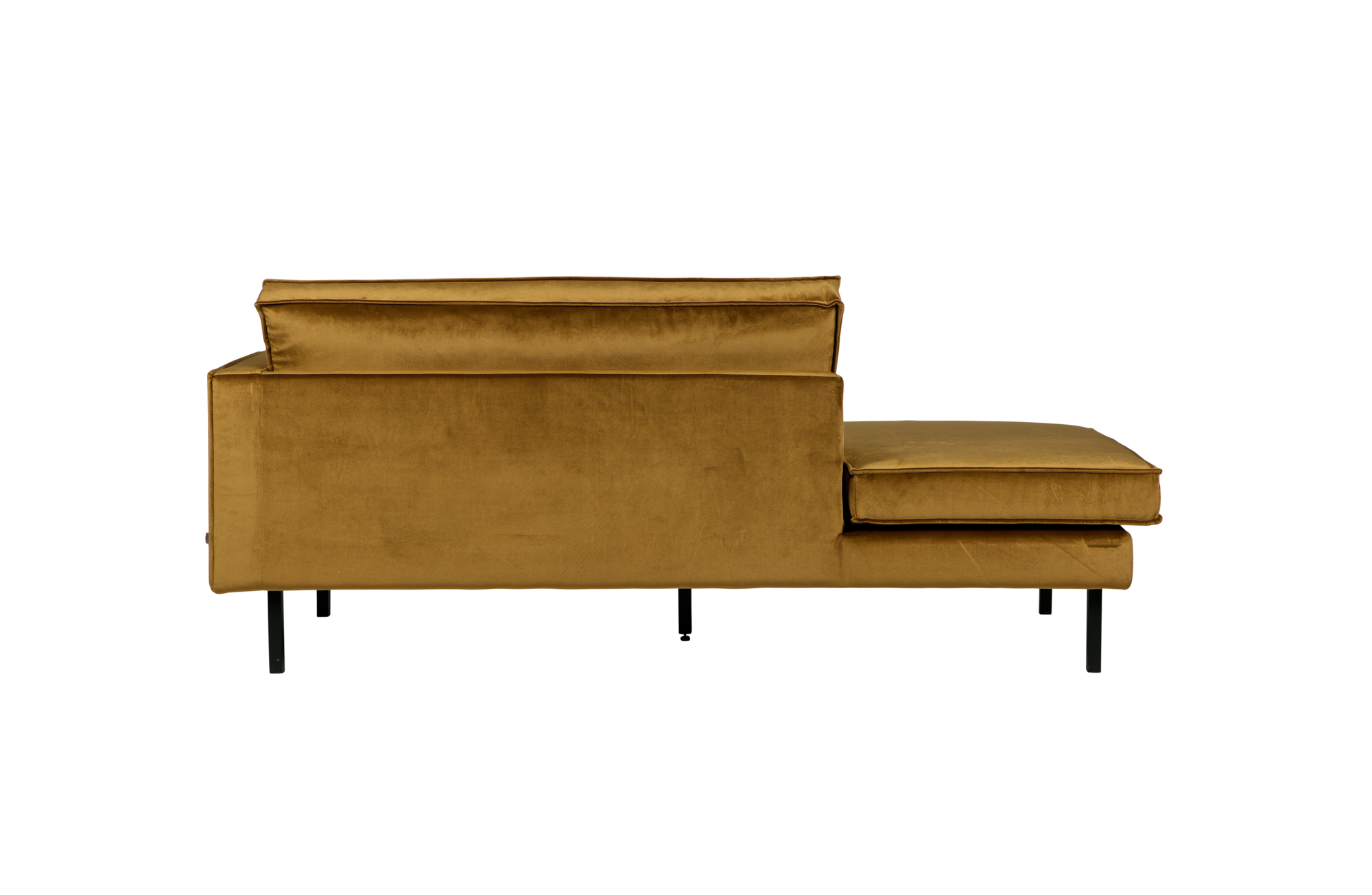 Rodeo daybed velvet Rechts - Honing Geel
