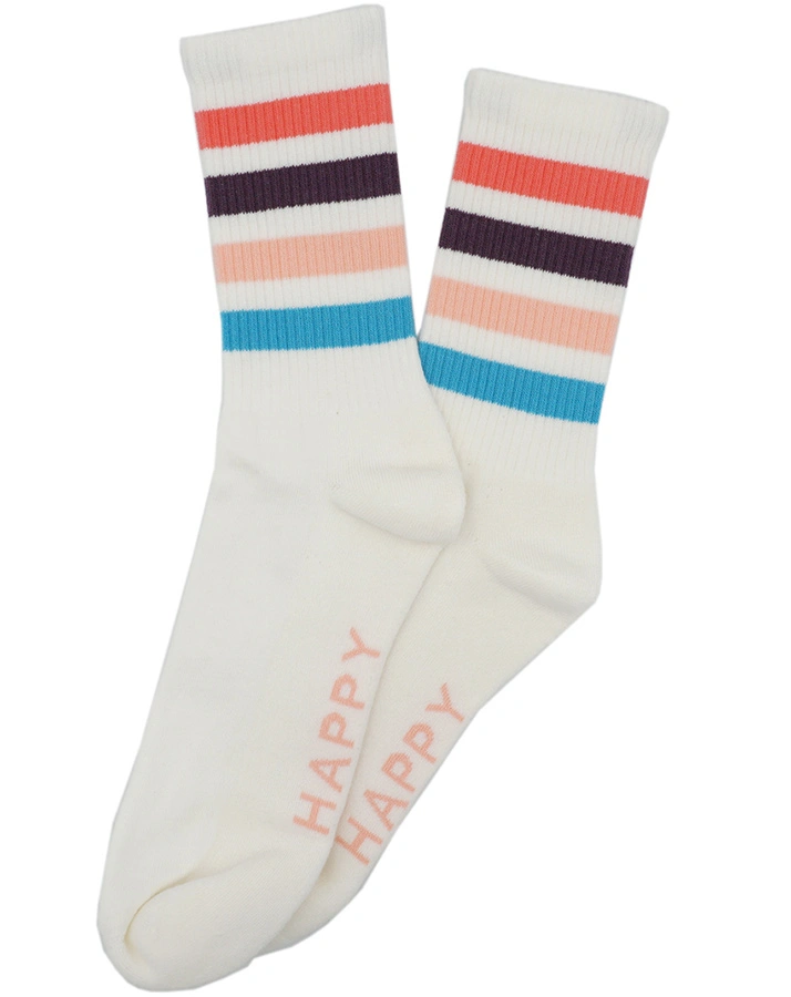 Tennissocken FOR ALL in wollweiß/begonie