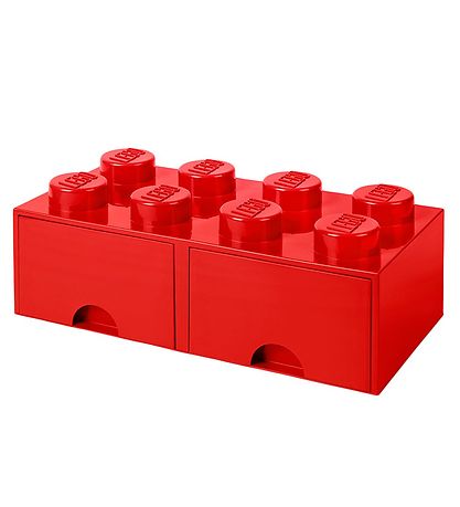 LEGO? Storage Opbevaringsskuffe - 8 Knopper - 50x25x18 - R?d