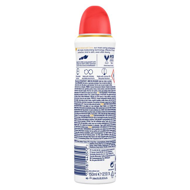 Dove Anti-transpirant Spray Peach 150ML