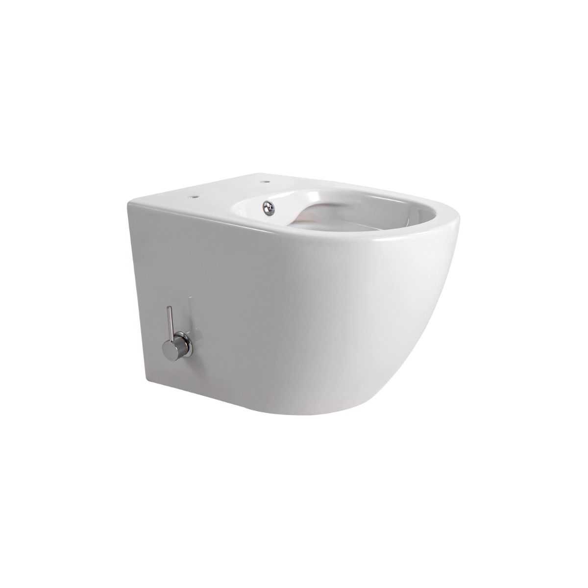 Sanigoods Pieter randloos toiletpot met bidetsproeier wit glans