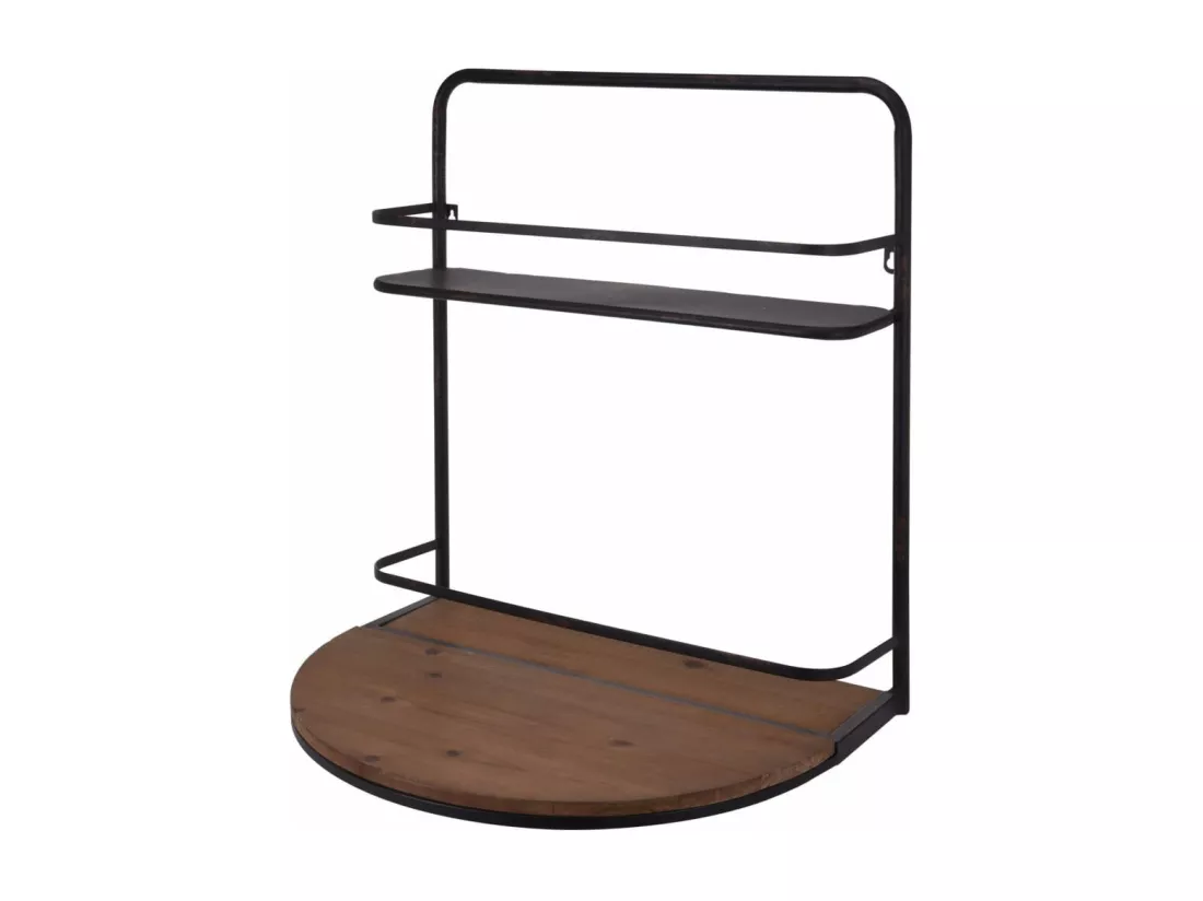 Ambiance Bar à vin avec étagère pliable 56x42x61,5