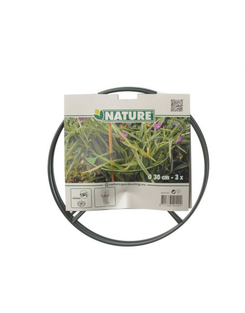 Nature Plantensteun Set 3 Ringen Groen - Klim-En Geleide Artikel
