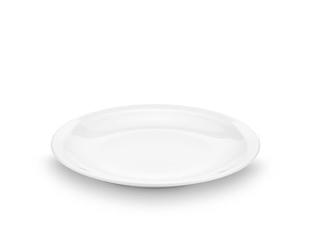 Pillivuyt Bourges Tallerken flad Dia 20 cm Hvid