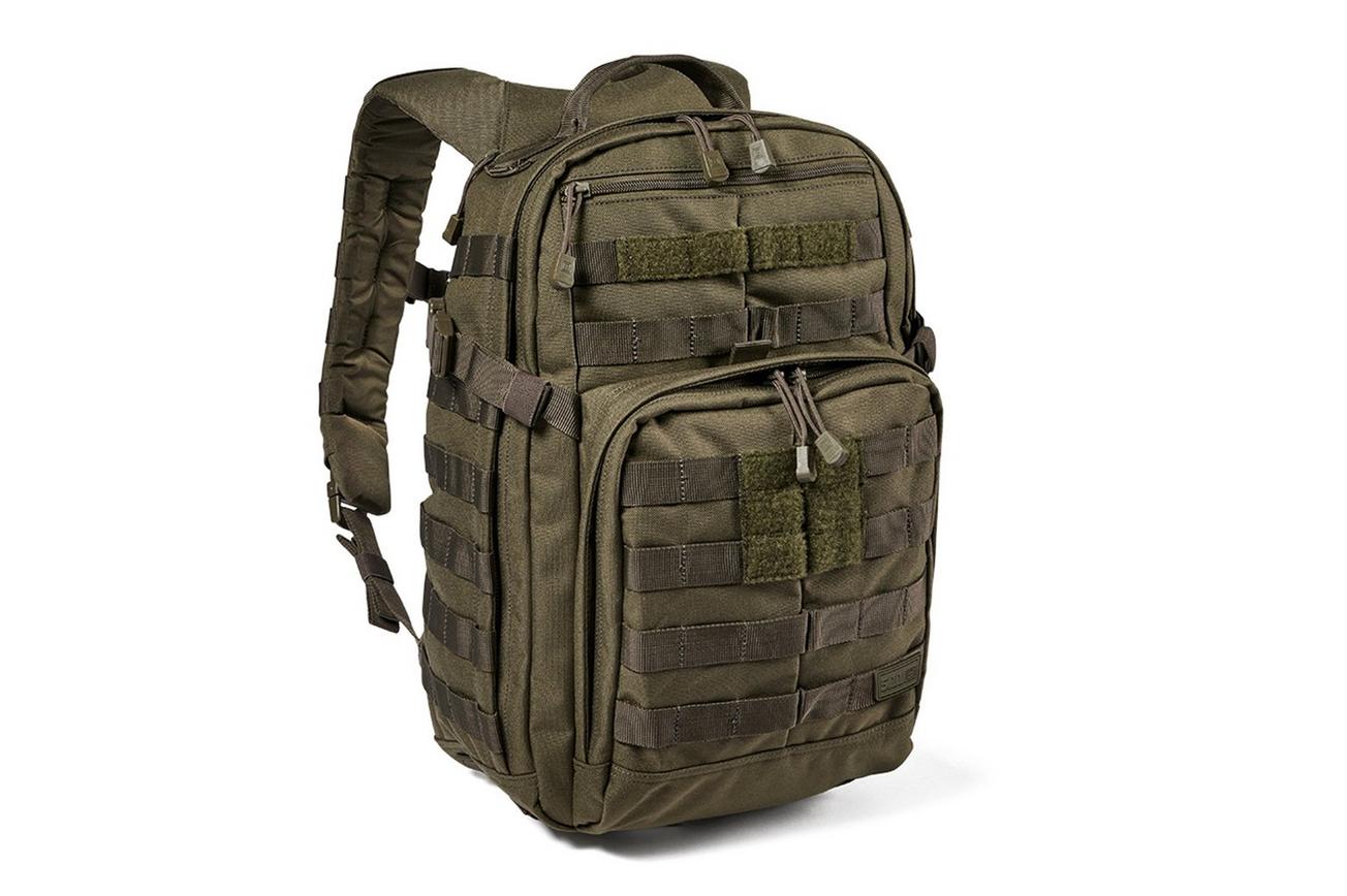 5.11 Rush 12 2.0 Backpack, donkergroen, rugzak met MOLLE-web