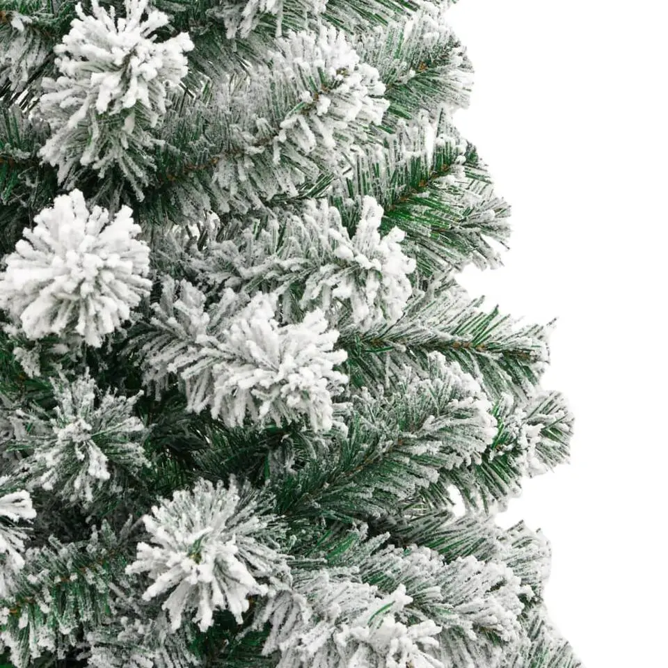 vidaXL - Gescharnierde Kunstkerstboom - Wit - 180 cm