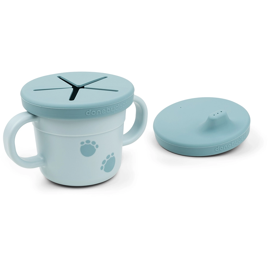 Done by Deer™ Snack & Trinkbecher Set Elphee Blau