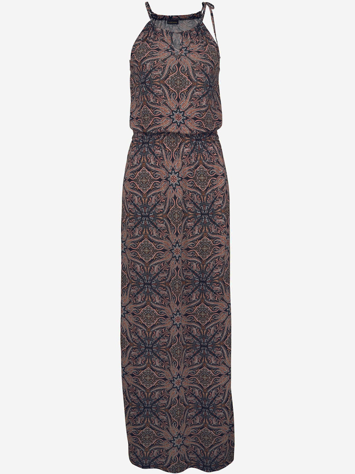 Robe longue imprimé - effet de couleur différent pour chaque pièce