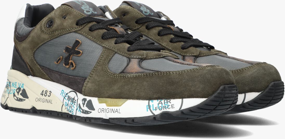 PREMIATA groene premiata lage sneakers mase