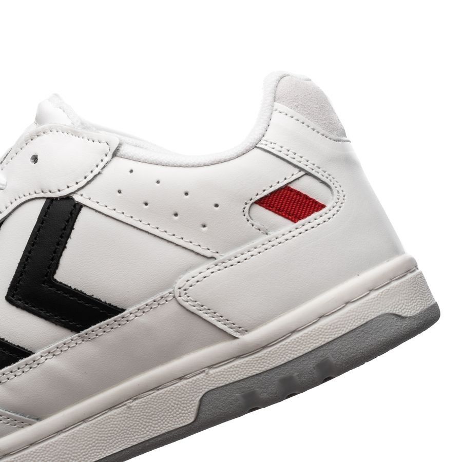 Hummel Chaussures Power Play Cuir - Noir/Blanc/Gris